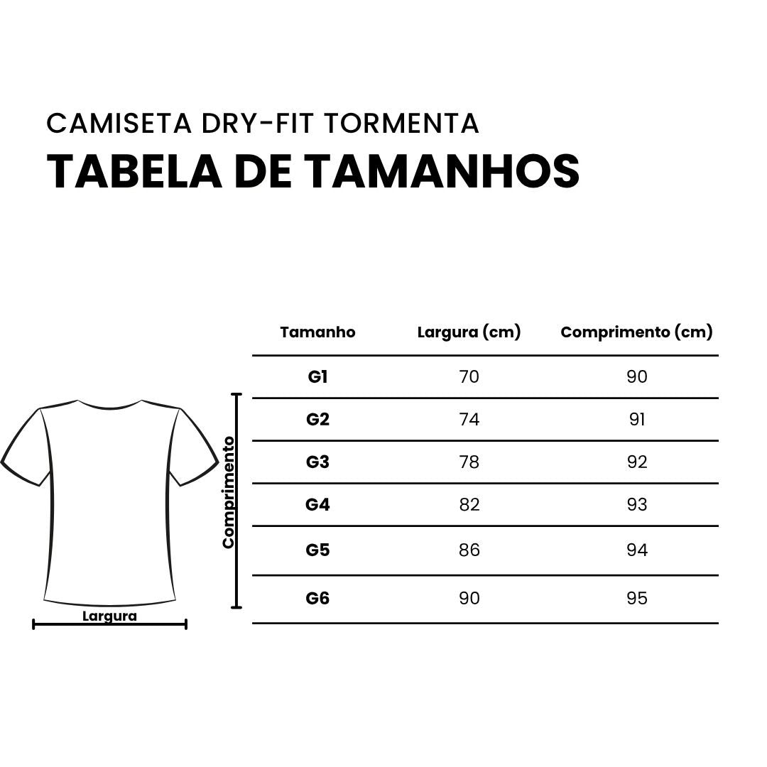 Camiseta Dry-Fit Plus Size Tormenta
