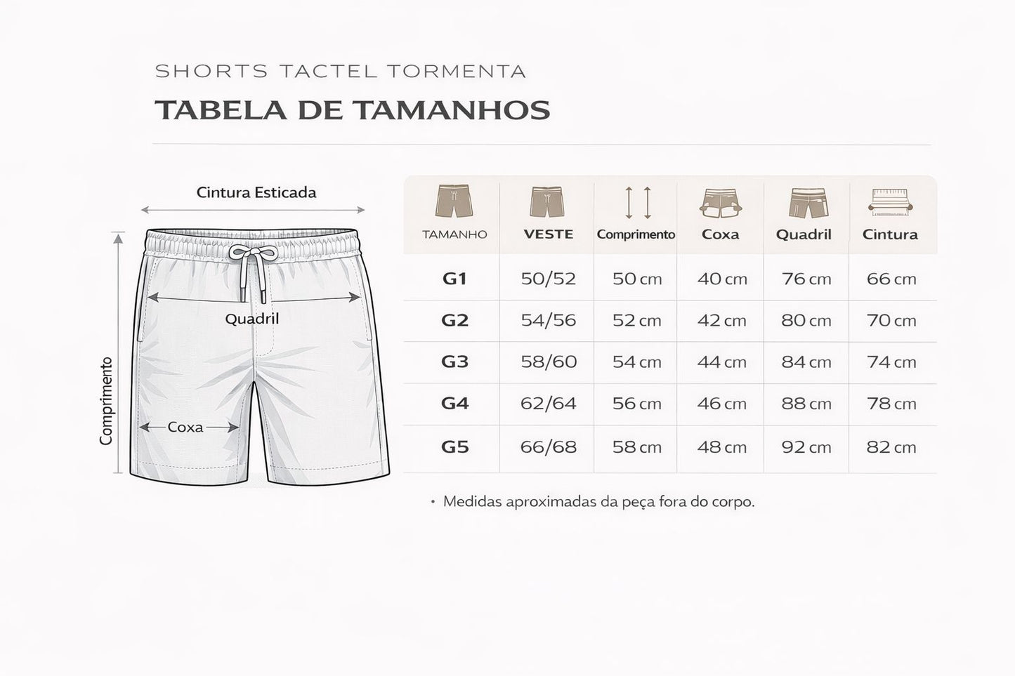 Shorts Tactel Floral Plus Size Tormenta