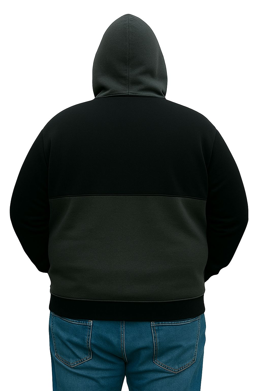 Blusa Moletom Canguru Fechado Plus Size Tormenta