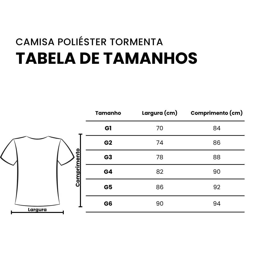 Camisa Poliéster Plus Size Tormenta