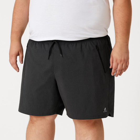 Shorts Água Elastano Zíper Plus Size Tormenta
