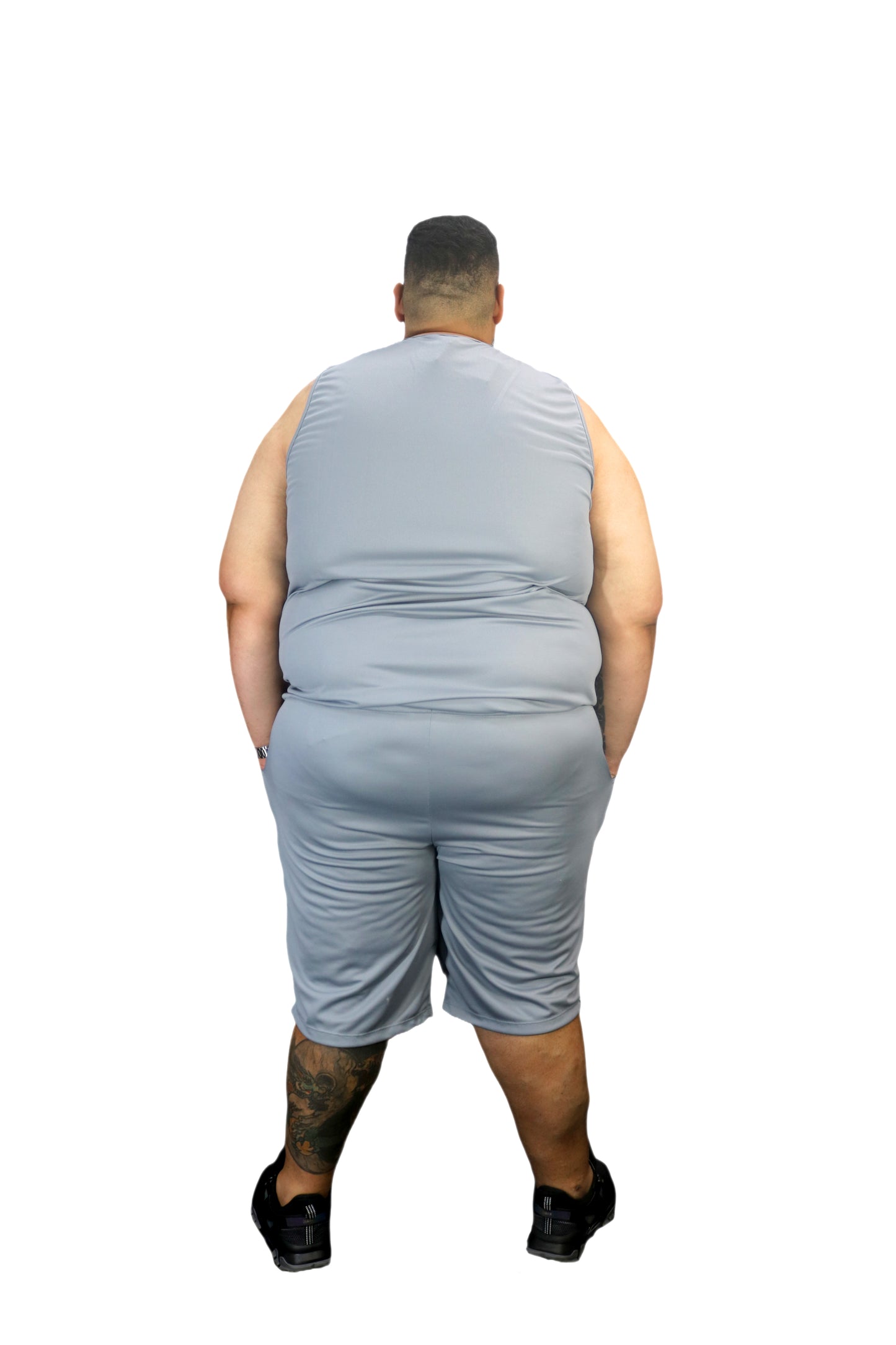 Bermuda Esportiva Dry-Fit Mesh Plus Size Tormenta