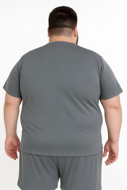 Camiseta Dry-Fit Mesh Plus Size Tormenta
