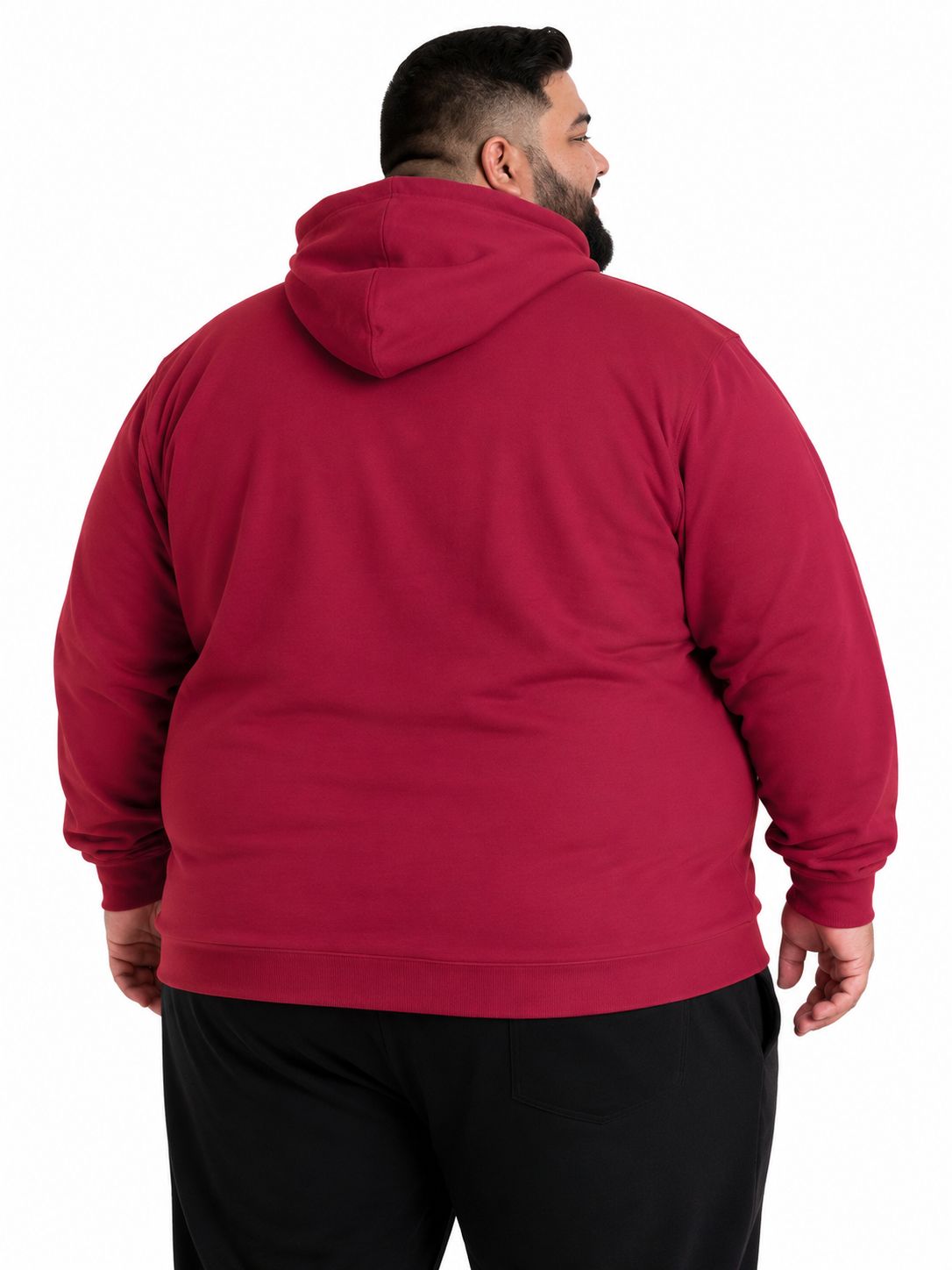 Blusa Moletom Canguru Bicolor Plus Size Tormenta