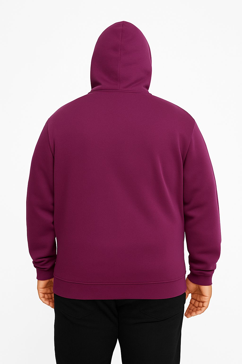 Blusa Moletom Canguru Plus Size Tormenta Com Zíper