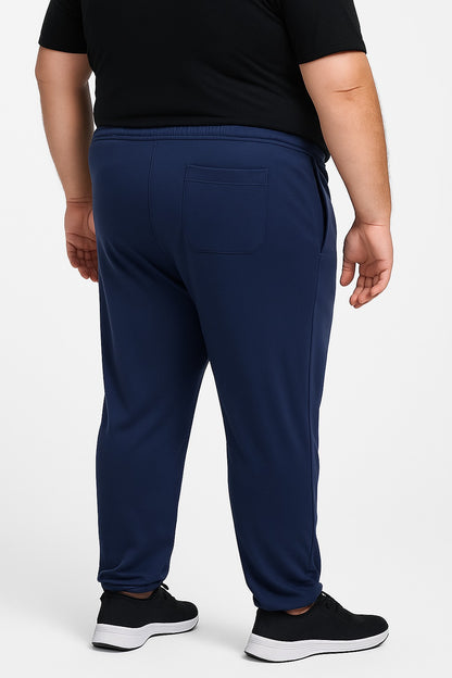 Calça Esportiva Helanca Plus Size Tormenta Com Zíper Lisa