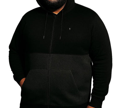 Blusa Moletom Canguru Plus Size Tormenta Com Zíper