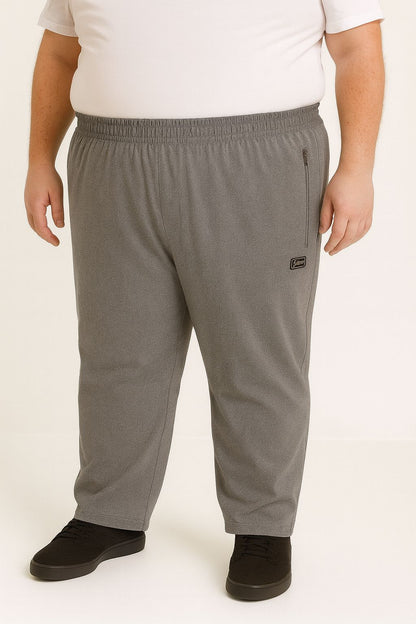 Calça Microfibra Plus Size Tormenta Com Zíper