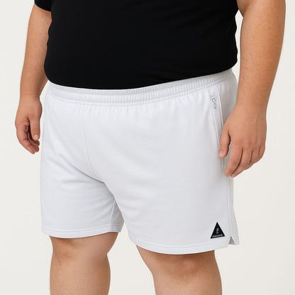 Shorts Esportivo Helanca Plus Size Zíper Tormenta