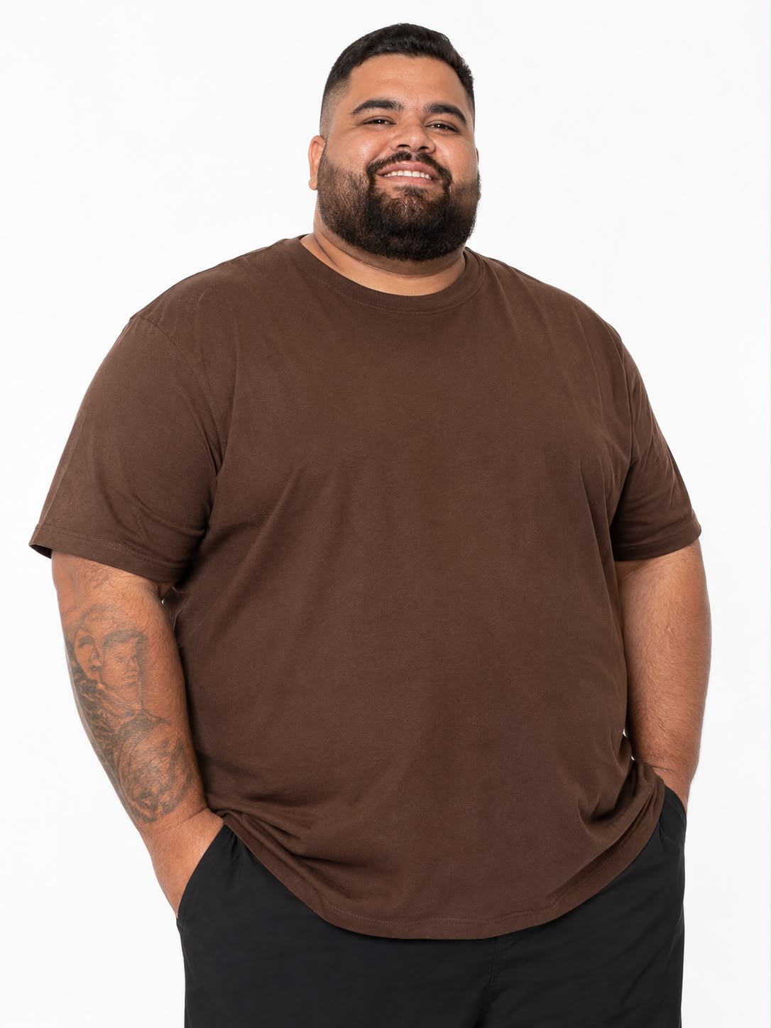 Camiseta Básica Plus Size Tormenta