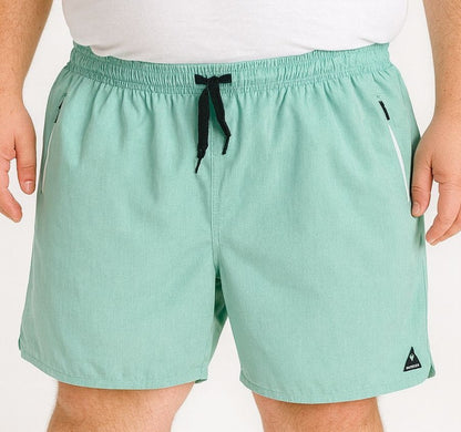 Shorts Água Elastano Zíper Plus Size Tormenta