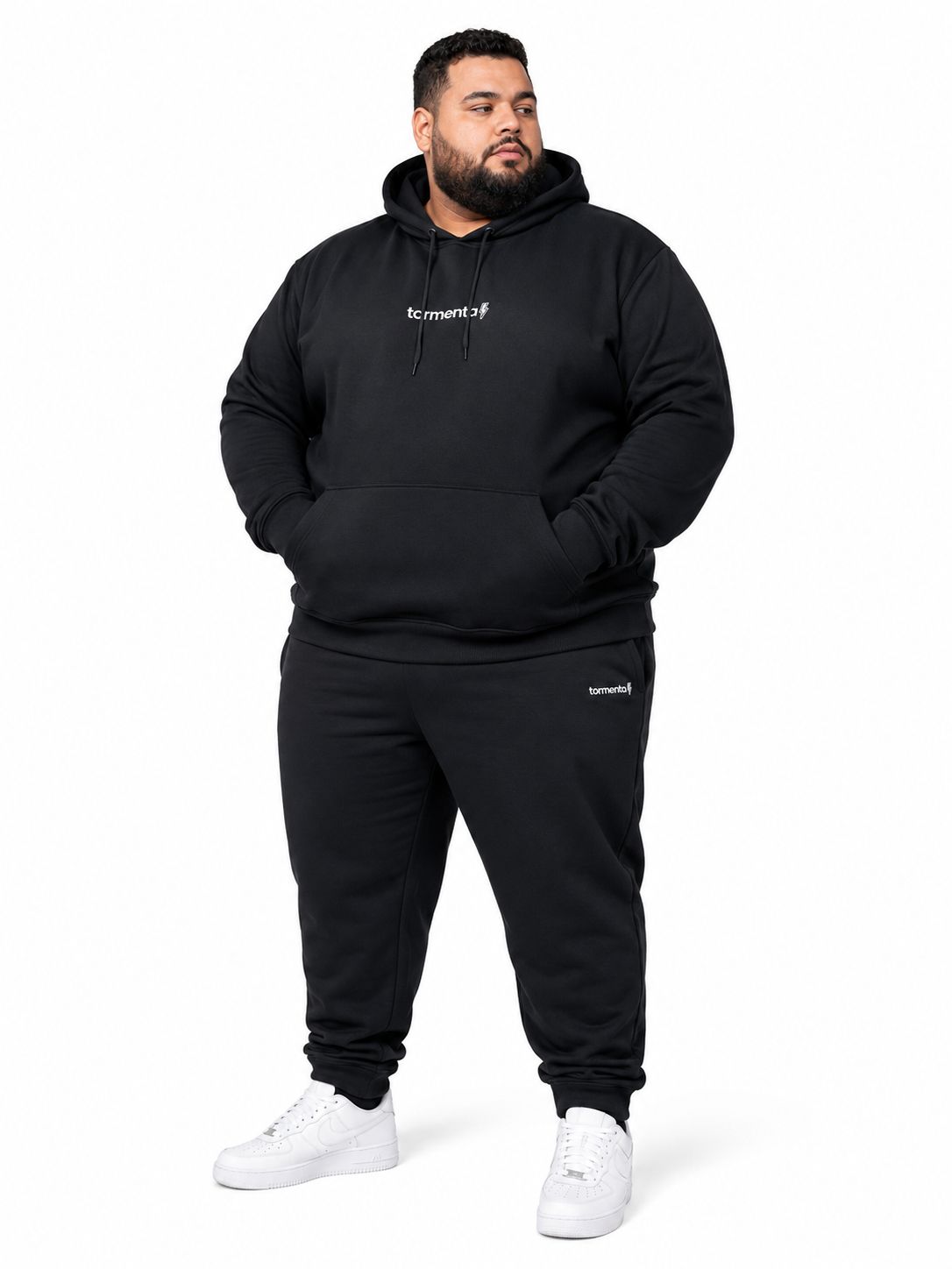 Blusa Moletom Canguru Tormenta Plus Size