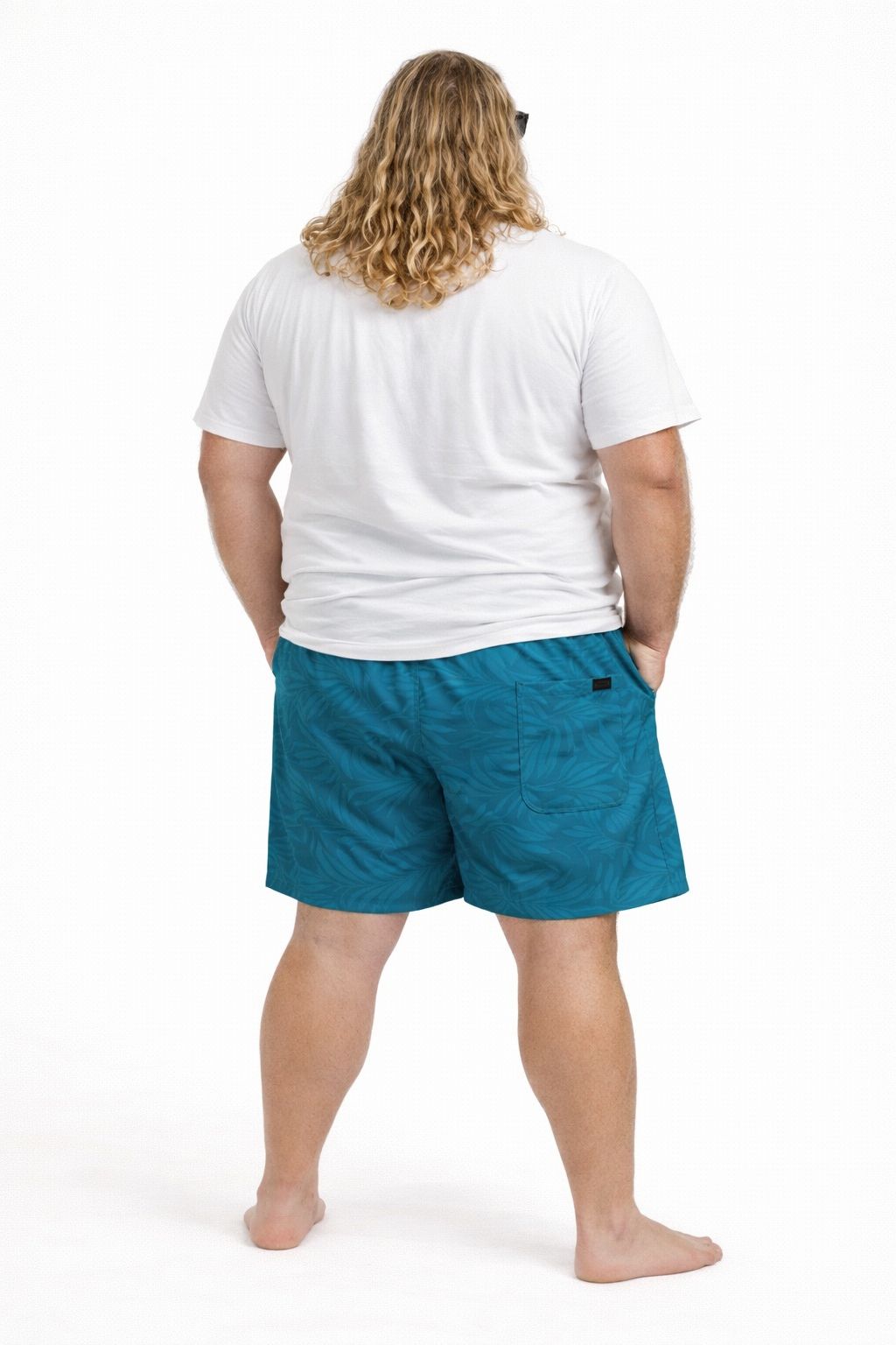 Shorts Tactel Floral Plus Size Tormenta