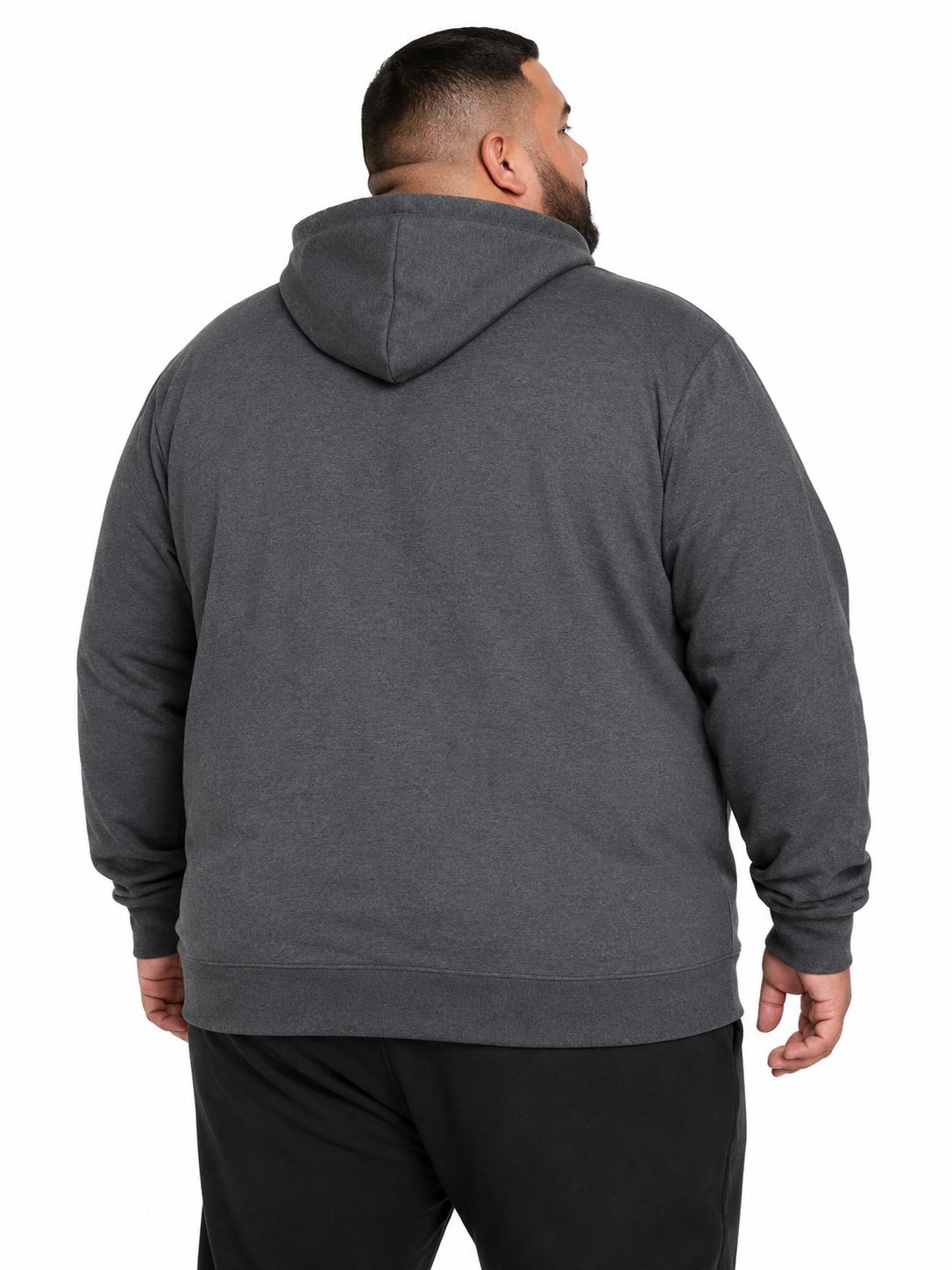Blusa Moletom Zíper Bicolor Plus Size Tormenta