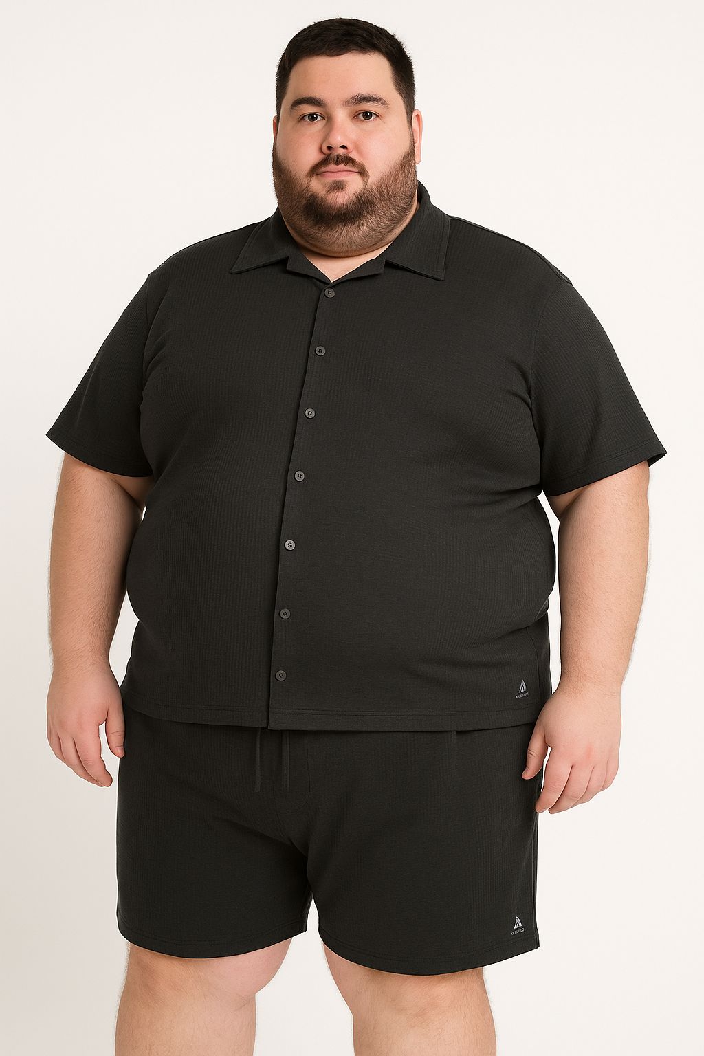 Camisa Waffle Plus Size Tormenta