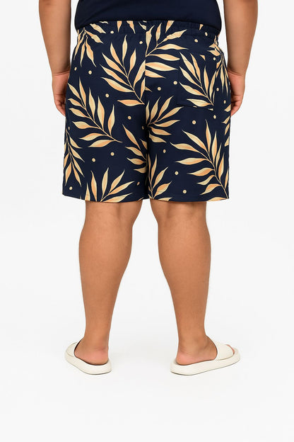 Shorts Elastano Floral Plus Size Tormenta