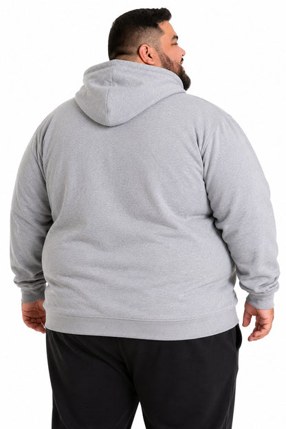 Blusa Moletom Canguru Bicolor Plus Size Tormenta