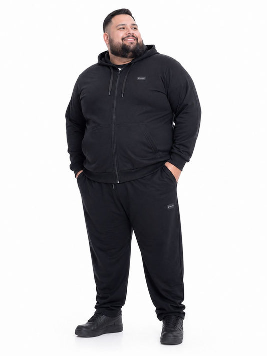 Blusa Moletinho Zíper Plus Size Tormenta
