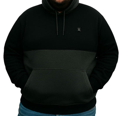 Blusa Moletom Canguru Fechado Plus Size Tormenta