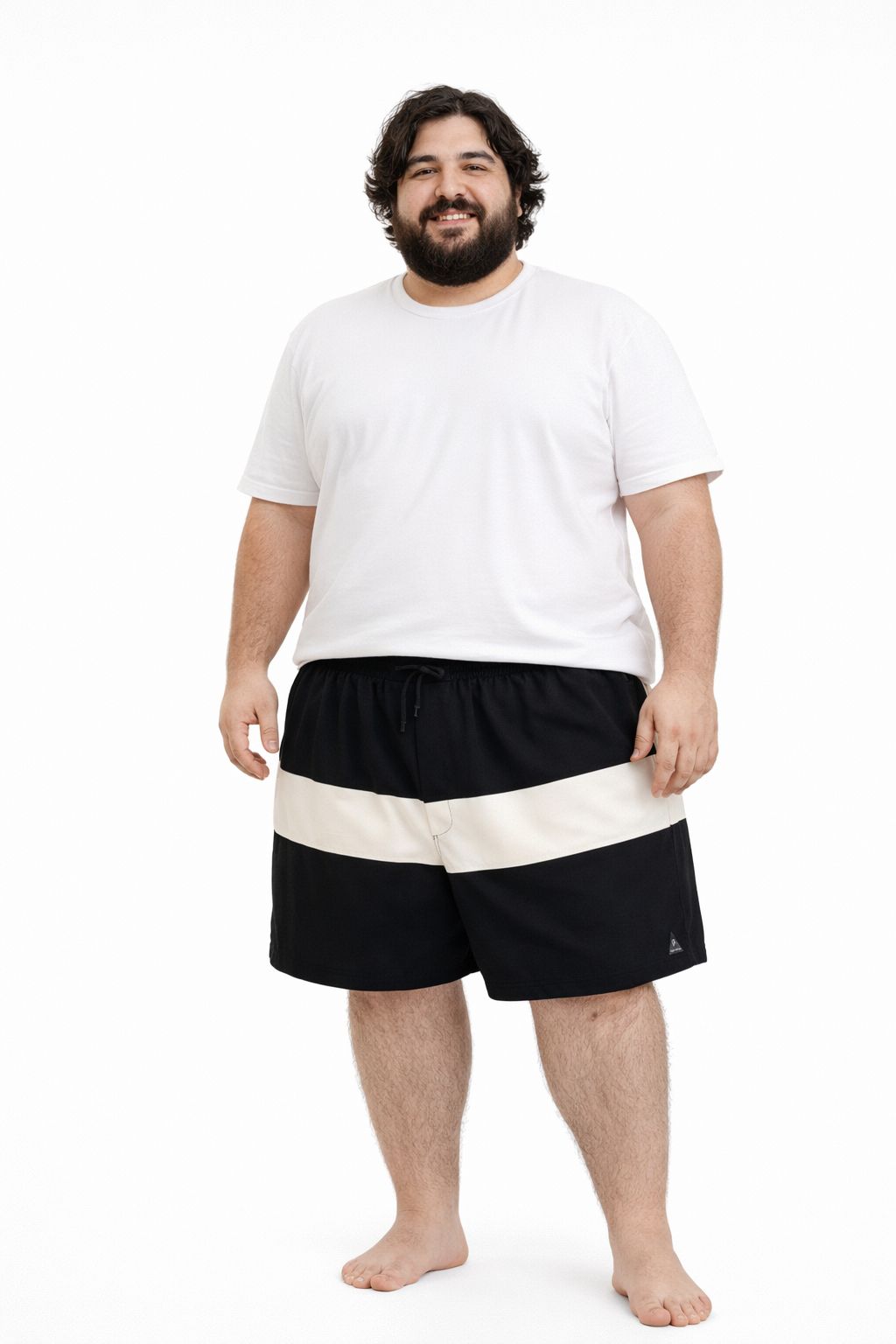 Shorts Tactel Elastano Plus Size Tormenta