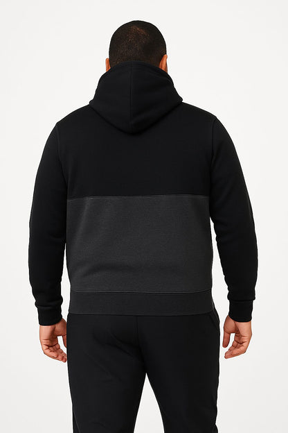 Blusa Moletom Canguru Plus Size Tormenta Com Zíper