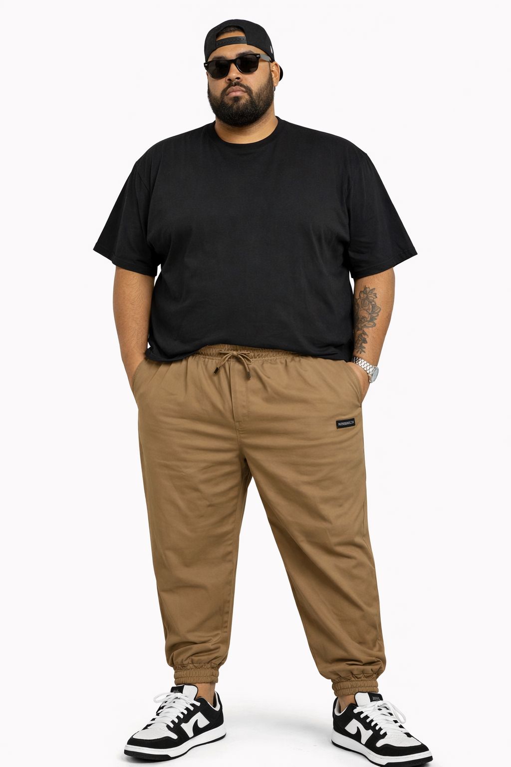 Calça Sarja Elastano Jogger Plus Size Tormenta