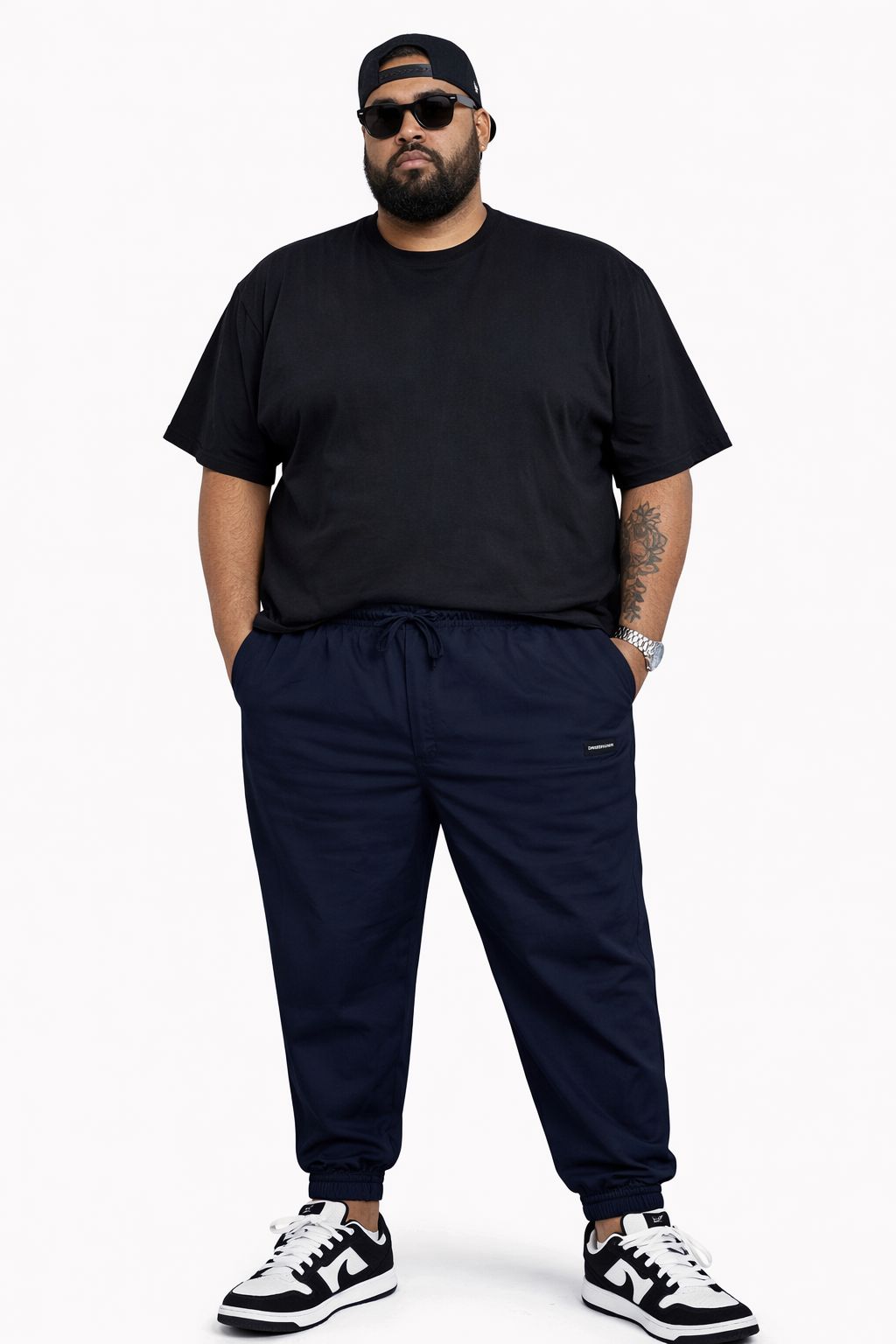 Calça Sarja Elastano Jogger Plus Size Tormenta