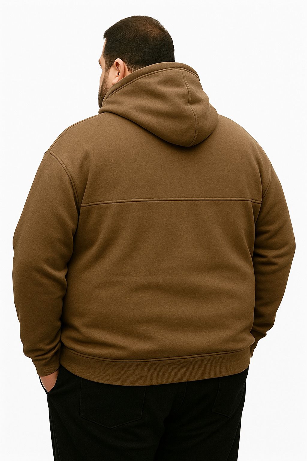 Blusa Moletom Canguru Fechado Plus Size Tormenta