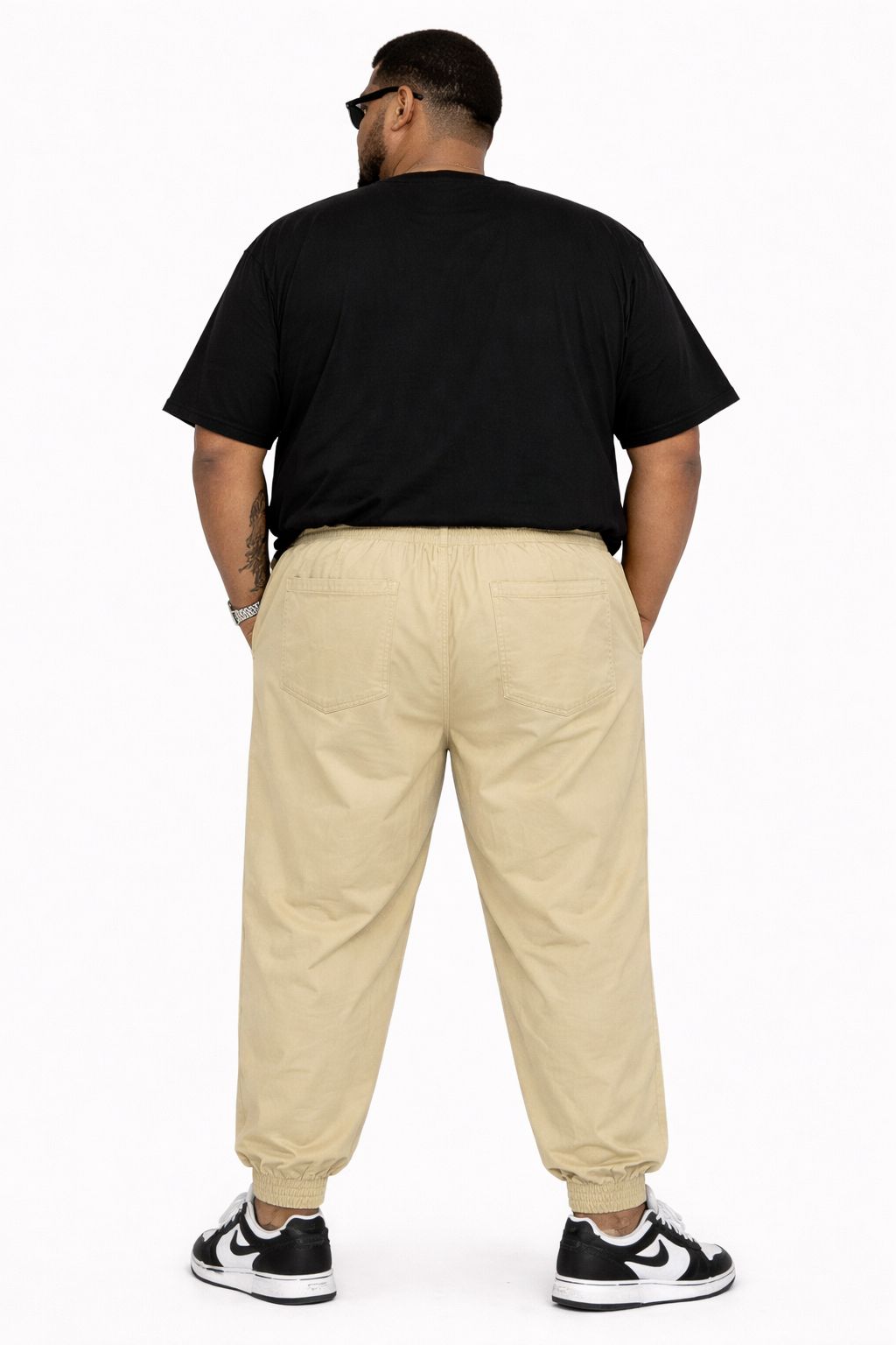 Calça Sarja Elastano Jogger Plus Size Tormenta