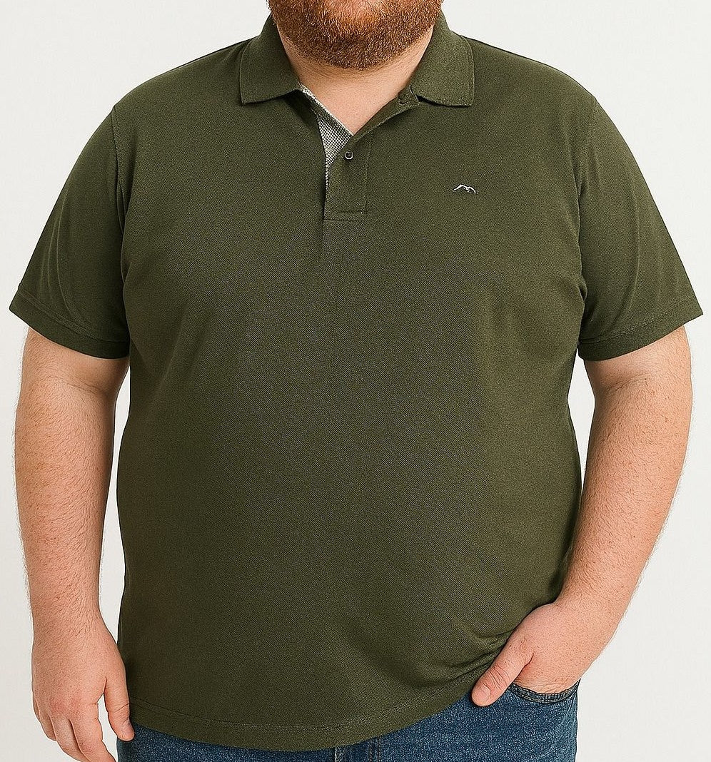 Camiseta Polo Lisa Plus Size Mepase