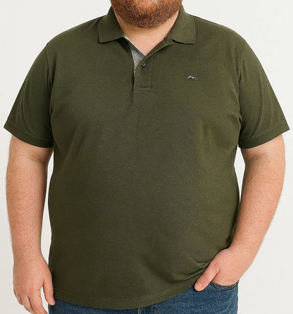 Camiseta Polo Lisa Plus Size Mepase