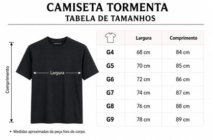 Camiseta Básica Plus Size Tormenta
