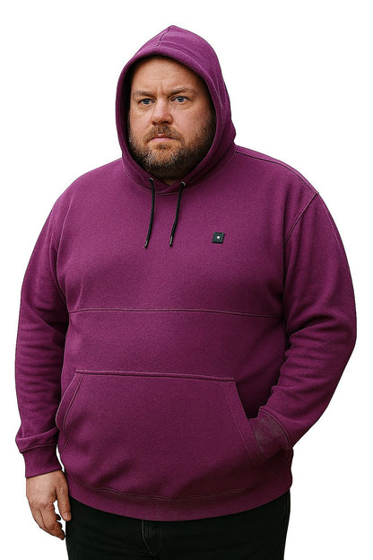 Blusa Moletom Canguru Fechado Plus Size Tormenta