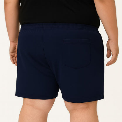 Shorts Esportivo Helanca Plus Size Zíper Tormenta