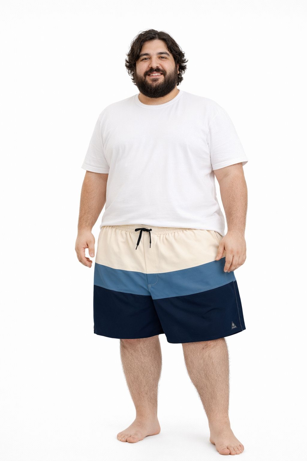 Shorts Tactel Elastano Plus Size Tormenta