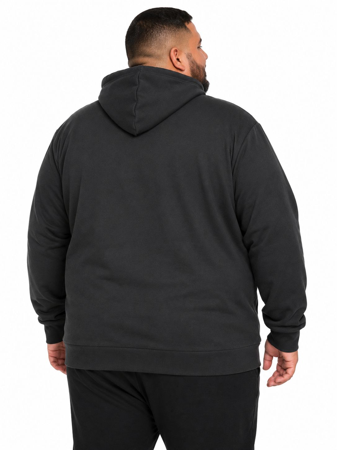 Blusa Moletom Zíper Bicolor Plus Size Tormenta