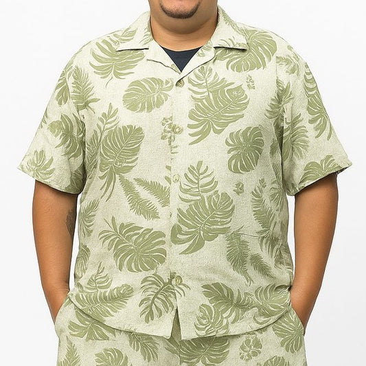 Camisa Elastano Floral Plus Size Tormenta