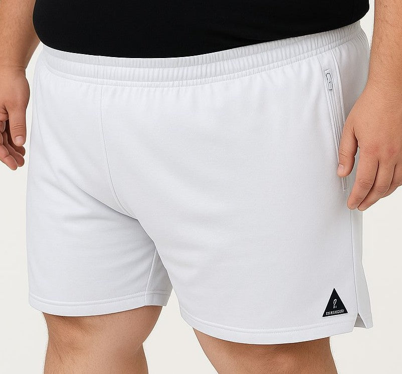 Shorts Esportivo Helanca Plus Size Zíper Tormenta