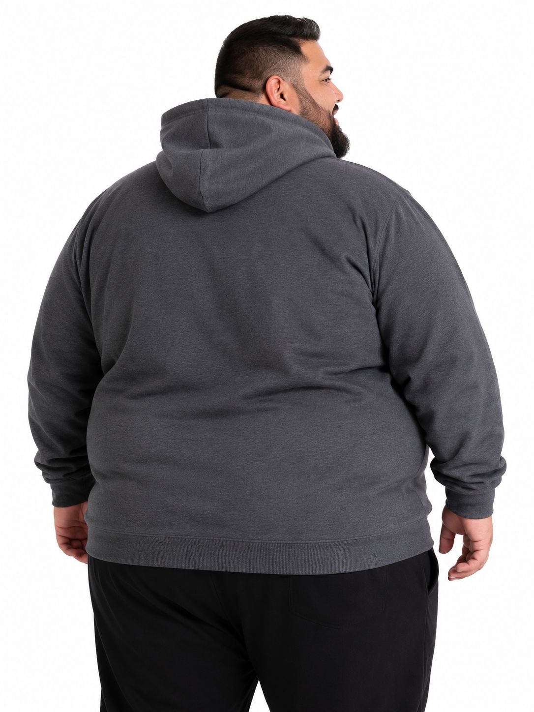 Blusa Moletom Canguru Bicolor Plus Size Tormenta