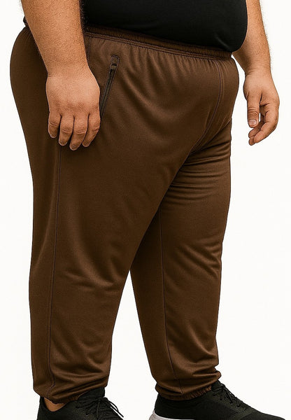 Calça Esportiva Helanca Plus Size Tormenta Com Zíper Lisa