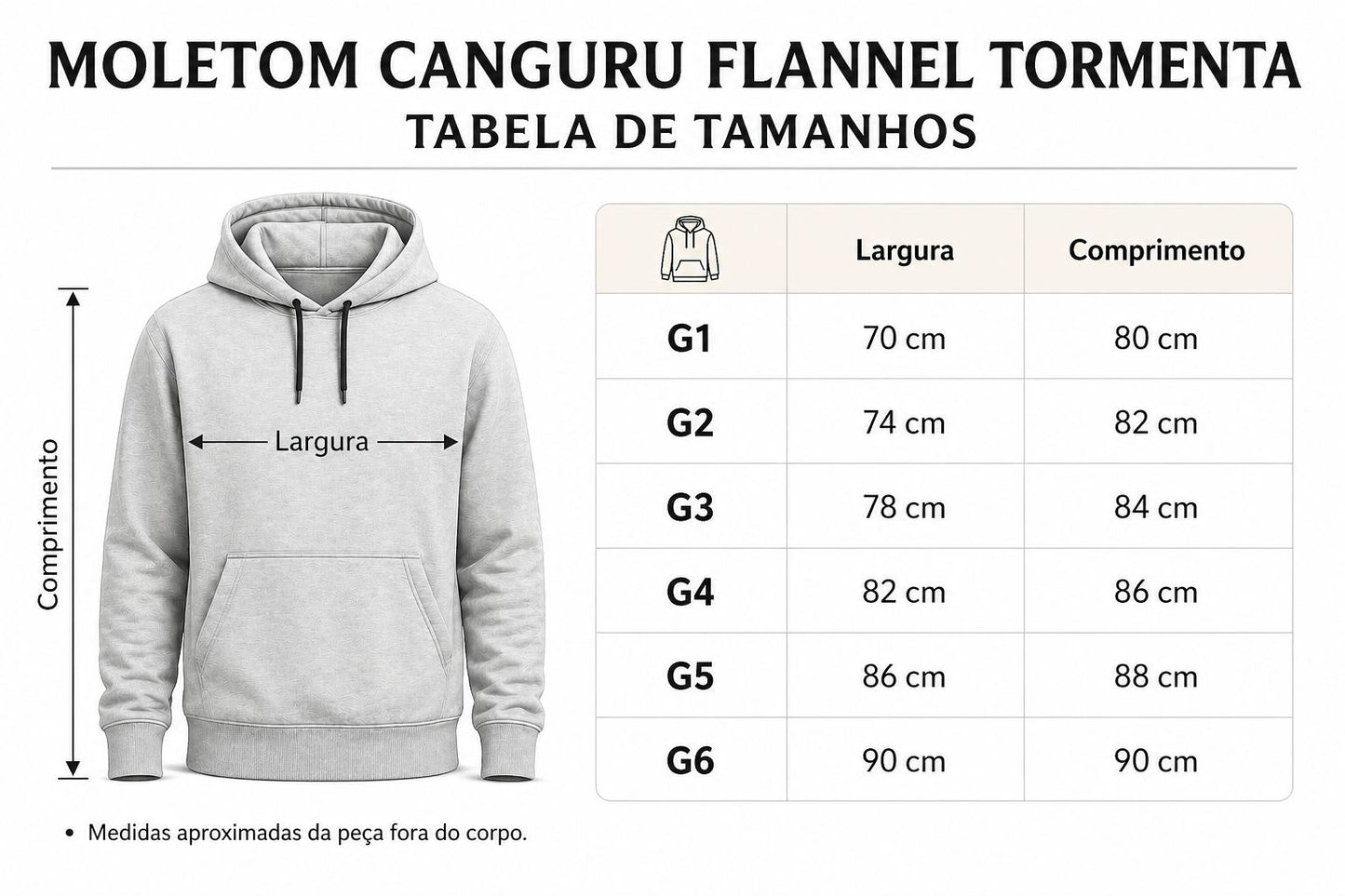 Blusa Moletom Flannel Plus Size Tormenta