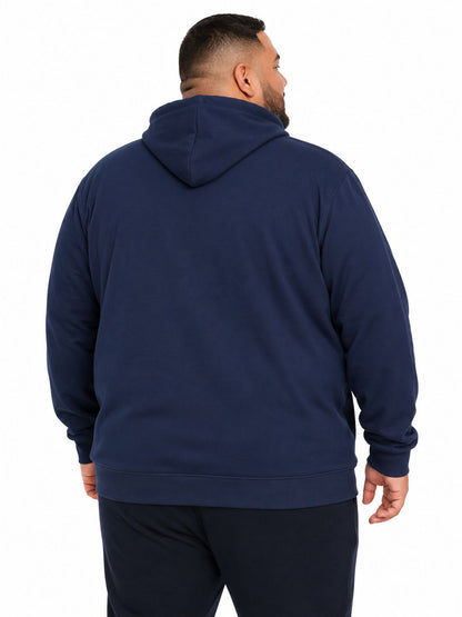 Blusa Moletom Zíper Bicolor Plus Size Tormenta