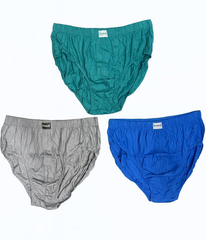 Kit 3 Cuecas Slip Adulto Algodão Taurus