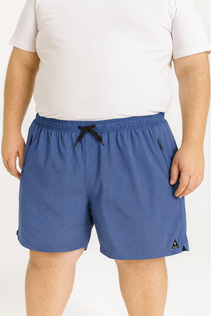 Shorts Água Elastano Zíper Plus Size Tormenta