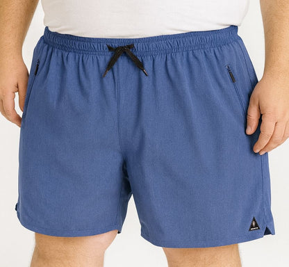 Shorts Água Elastano Zíper Plus Size Tormenta