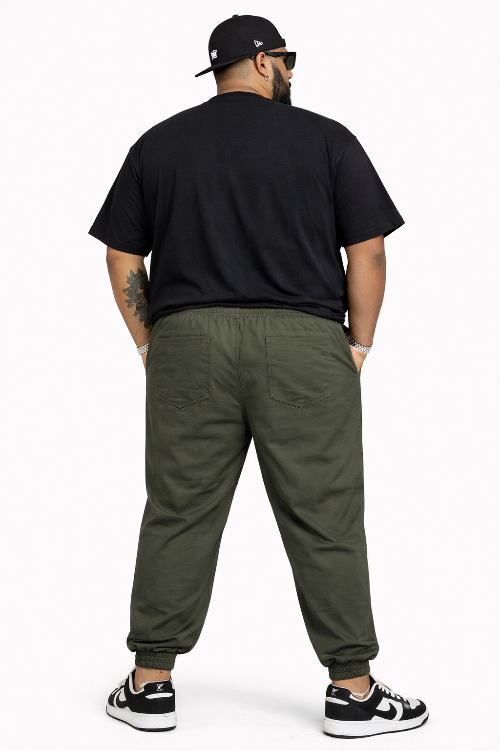 Calça Sarja Elastano Jogger Plus Size Tormenta