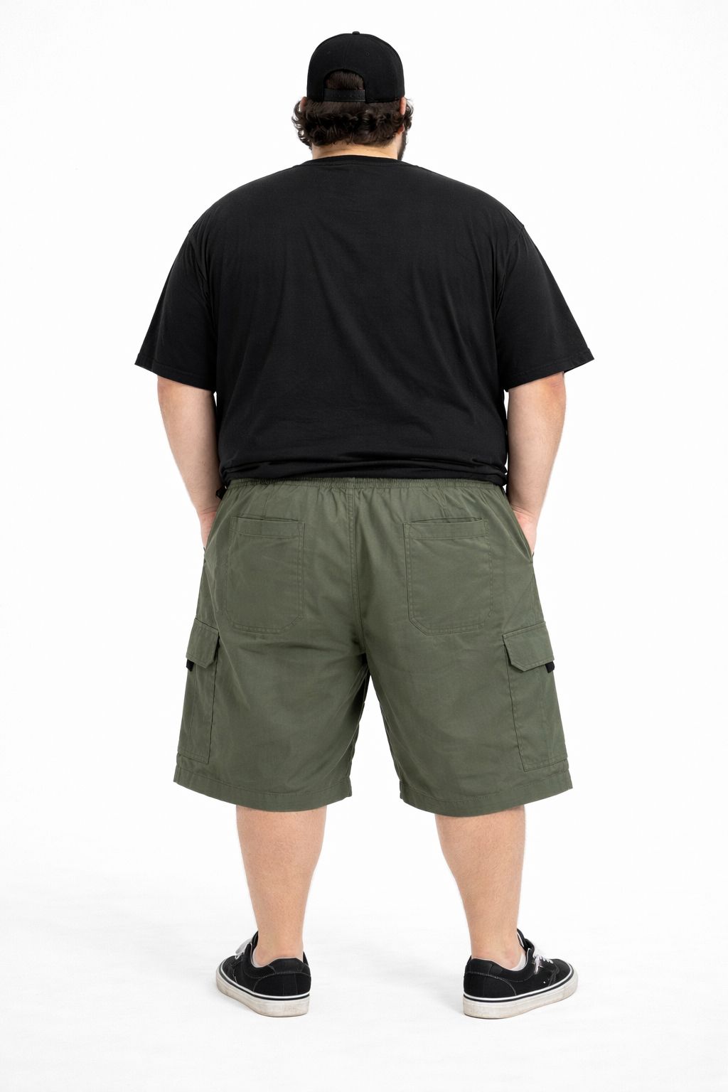 Bermuda Sarja Cargo Plus Size Tormenta