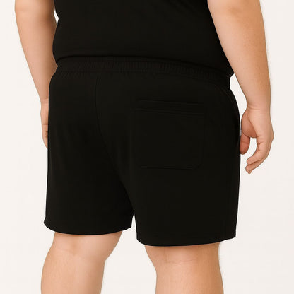 Shorts Esportivo Helanca Plus Size Zíper Tormenta