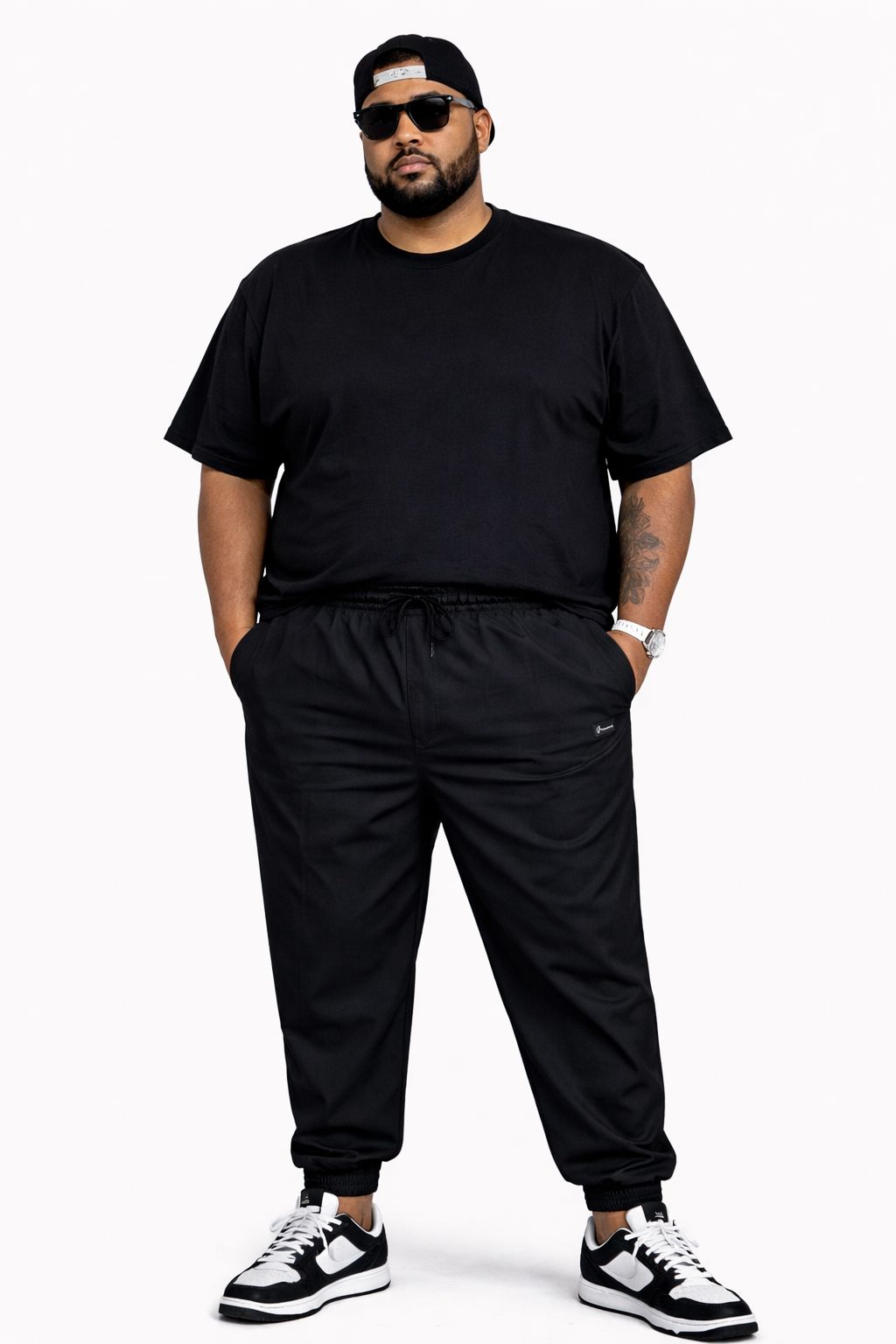 Calça Sarja Elastano Jogger Plus Size Tormenta