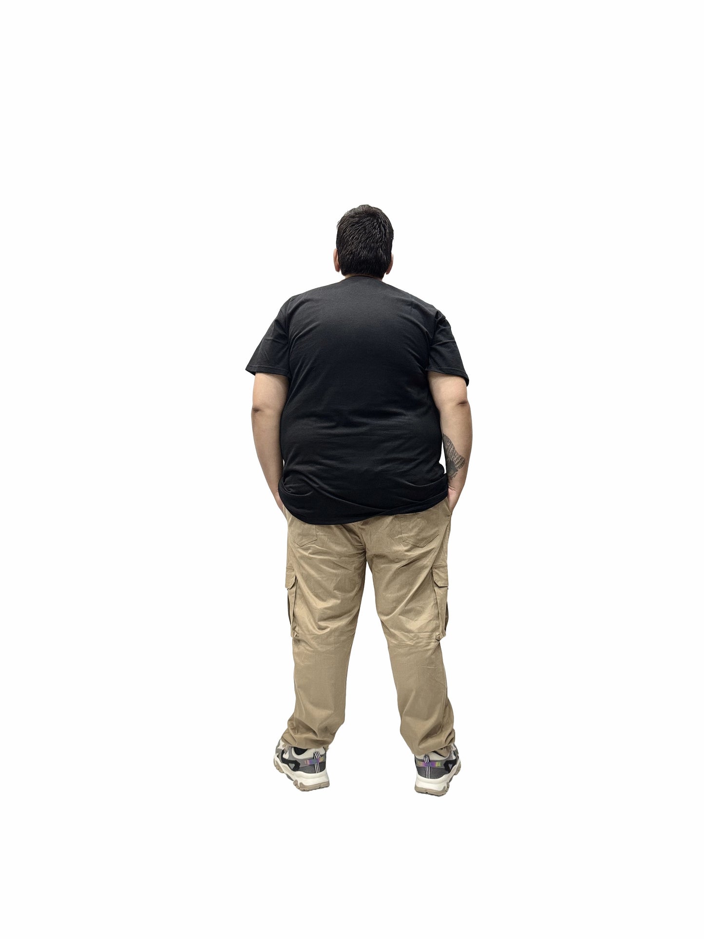 Calça Cargo Sarja Elastano Plus Size Tormenta